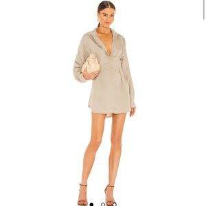Beige Mini Dress